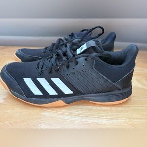 Adidas Black and White Indoor Court Shoes | Women's Sz 8